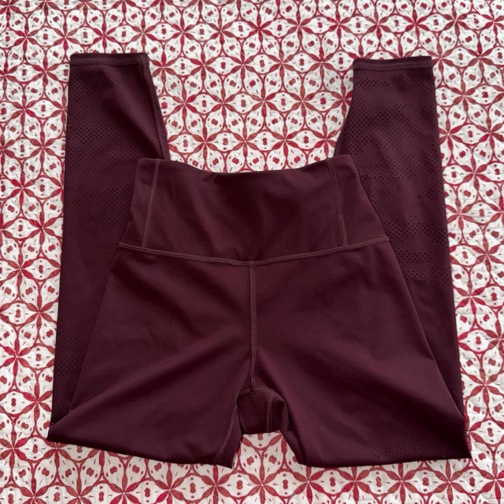 Burgundy Athleta Leggings